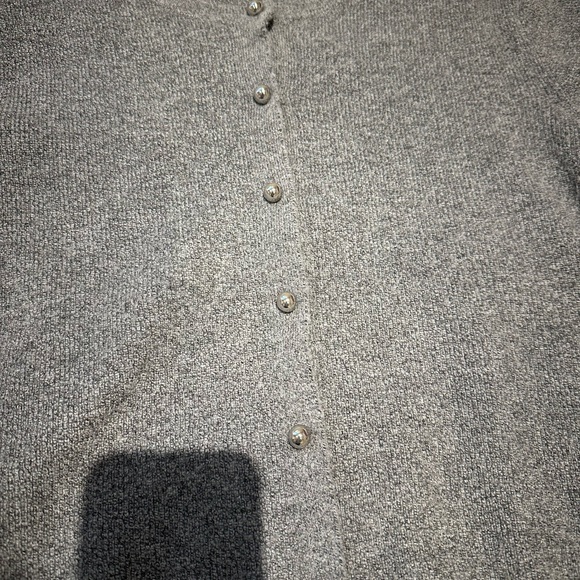 Zara grey cardigan with silver buttons - size L - Picture 4 of 4